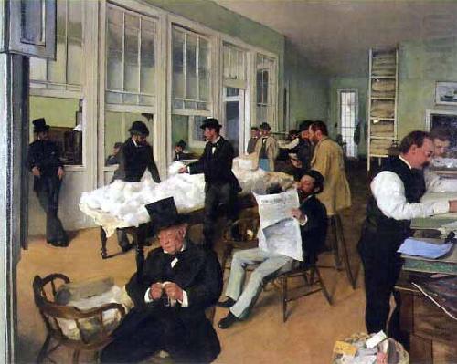 A Cotton Office in New Orleans, Edgar Degas